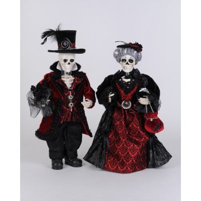Red Fancy Skeleton Couple