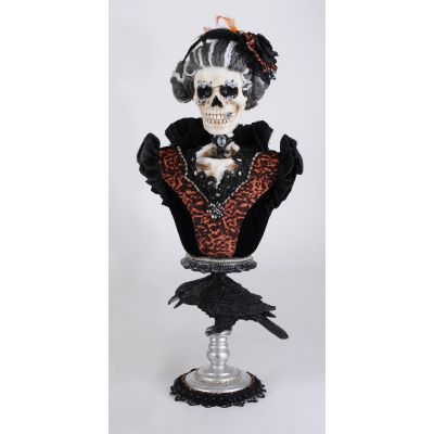 Orange Lady Skeleton Pedestal